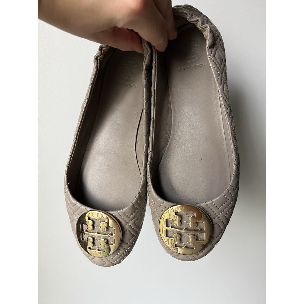 tory burch leather ballet flats size 7.5